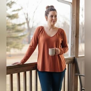 Able Amber Brown Marine LS Long Sleeve Tee NWT Size 2X